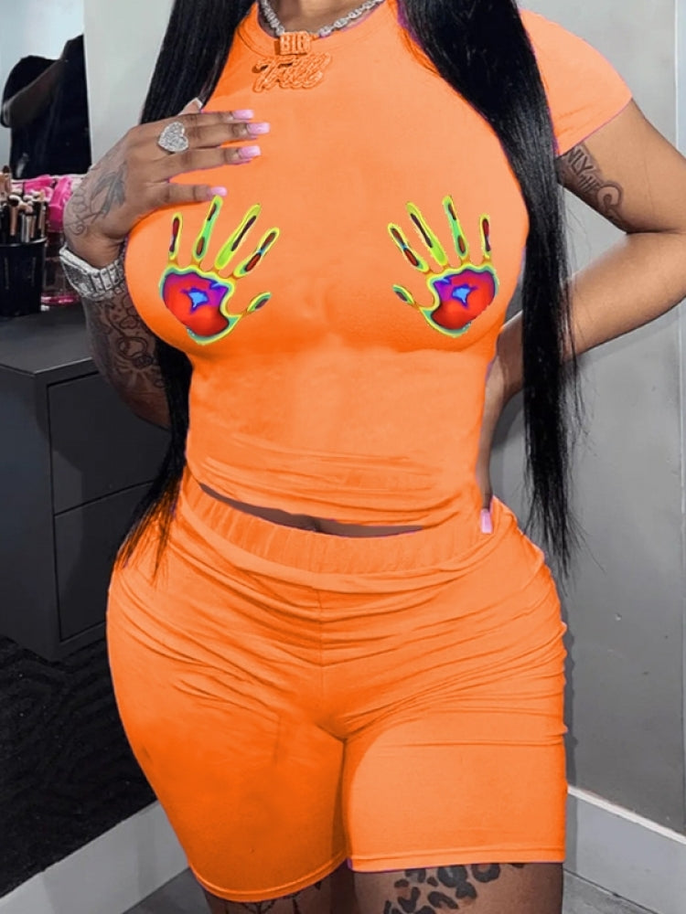 Hands On Biker Short Set