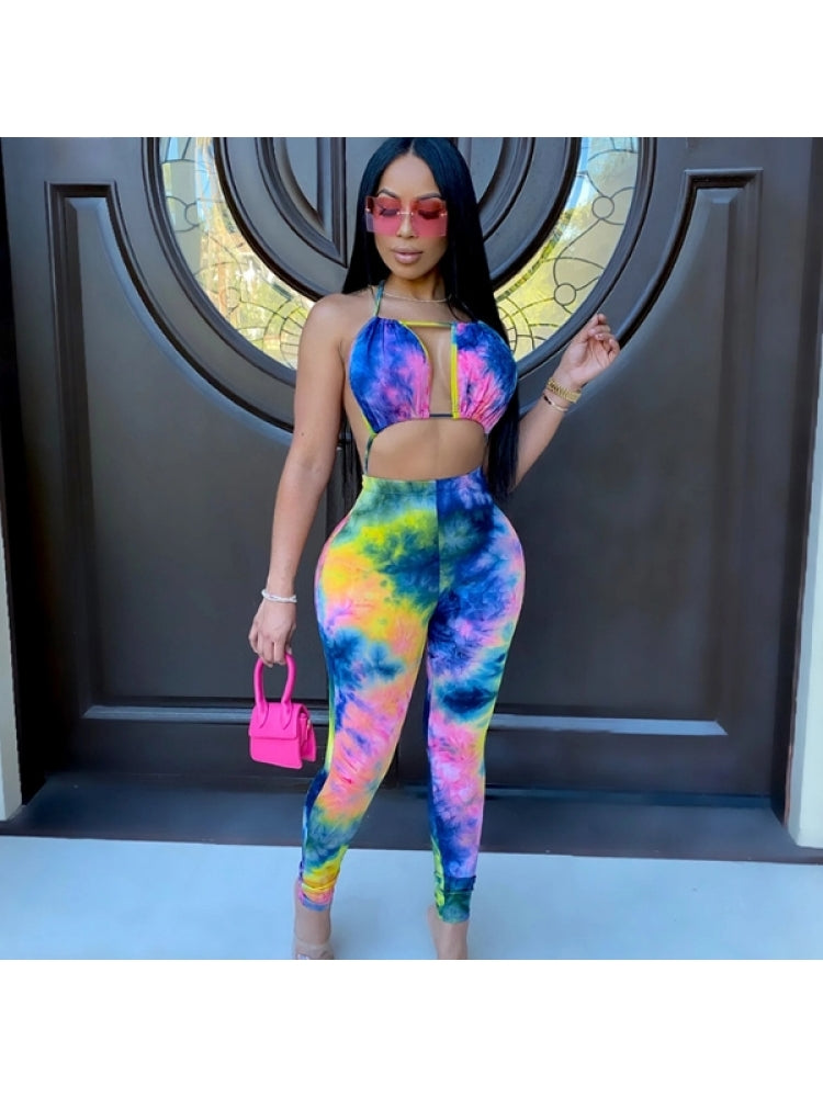 Tie Dye High Waist Set