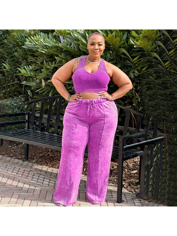 Plus Size Crop Sets