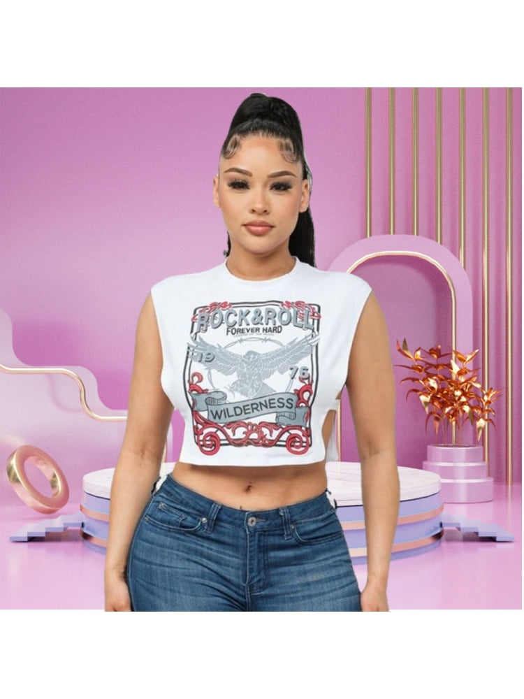 Rock & Roll Crop Tee