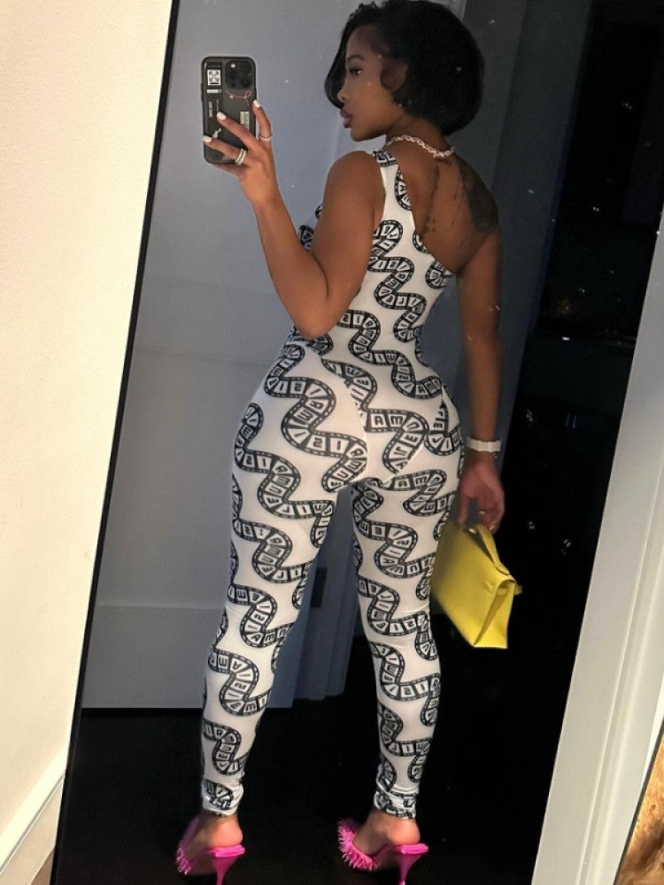 Sexy One Shoulder Jumpsuit