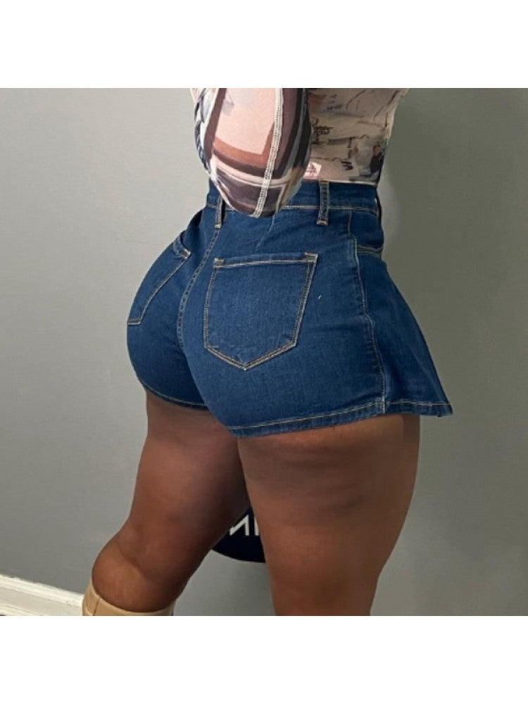 Jean Short Skirt