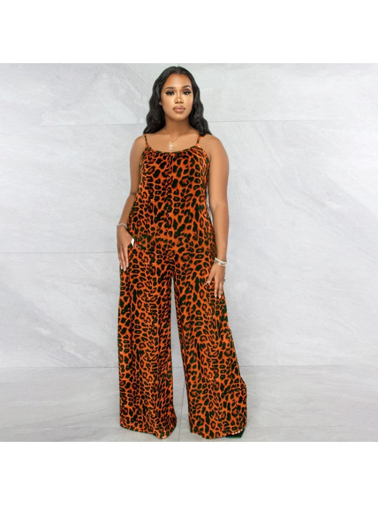 Leopard Print Jumpsuit