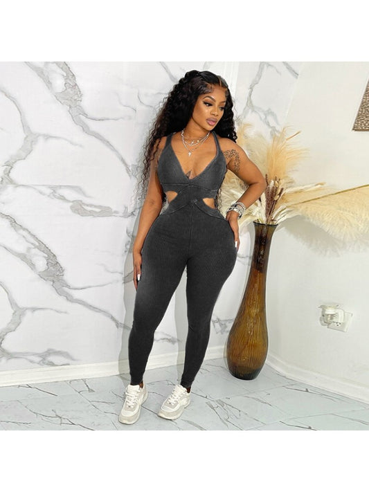 Sexy Tight Hollowed Out Jumpsuit