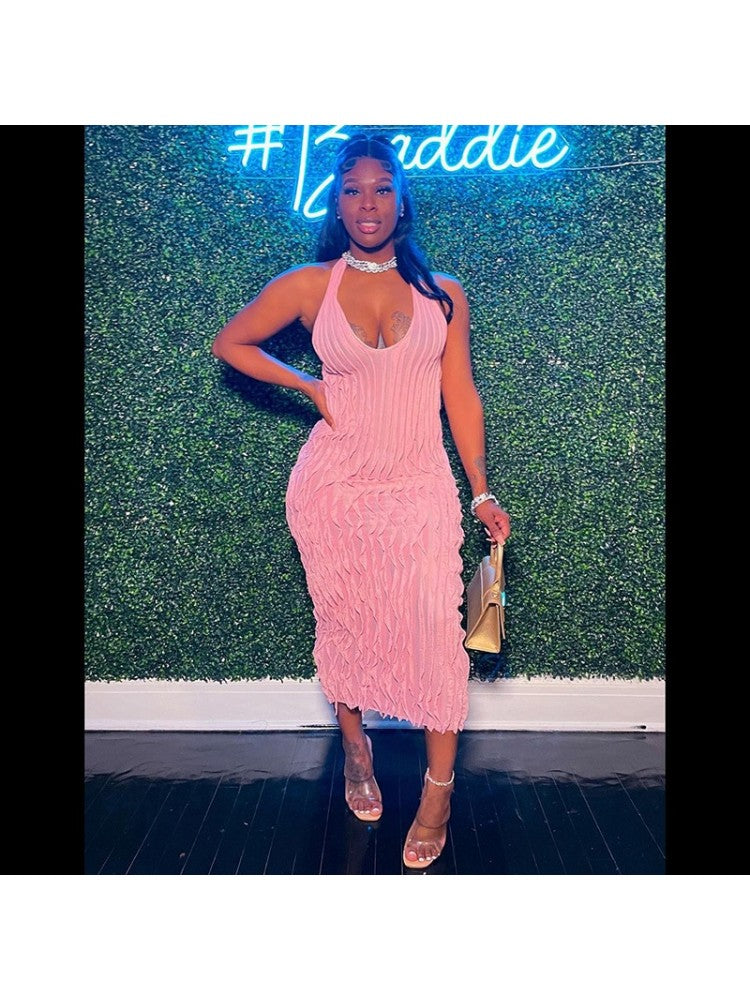 Elegant Halter Dress