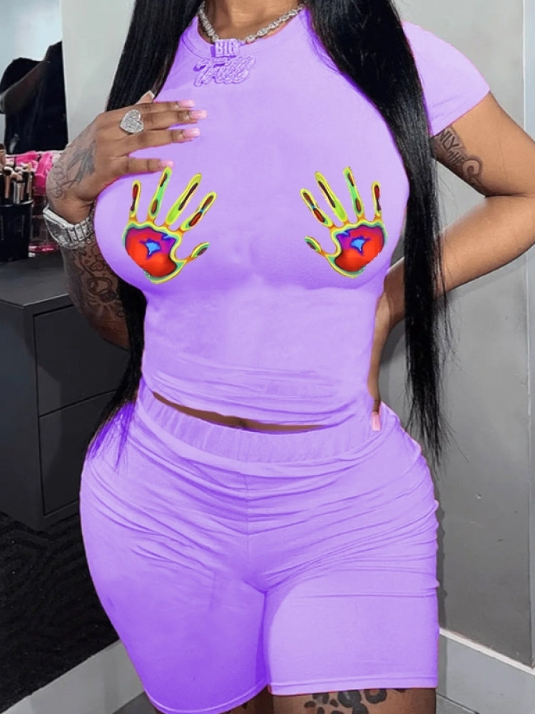 Hands On Biker Short Set