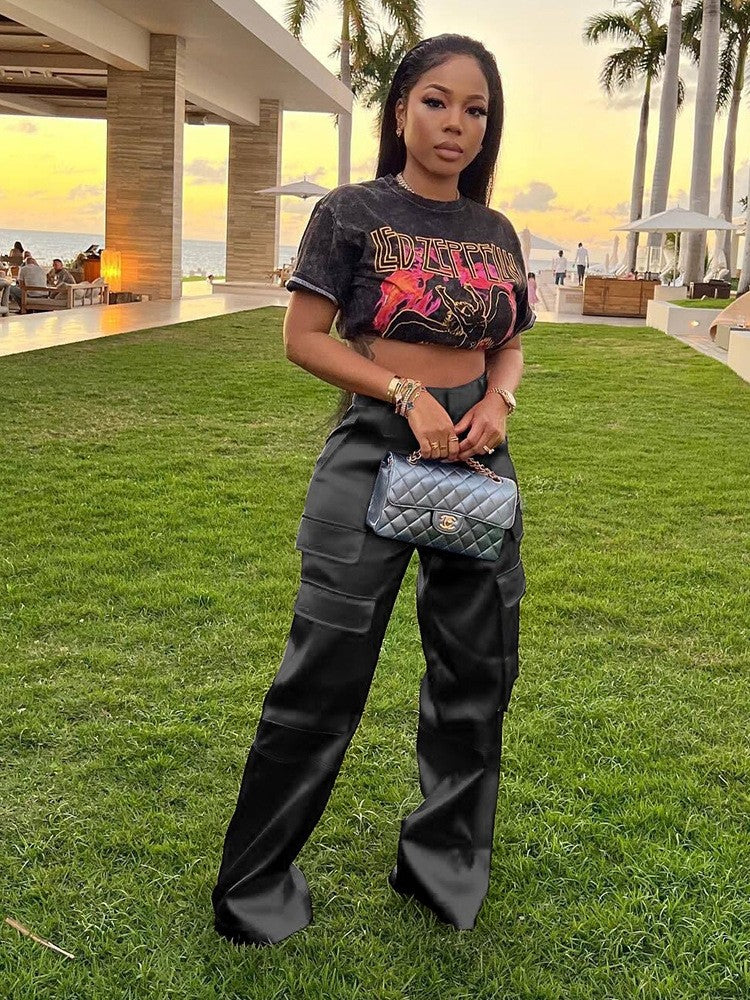 Pure Color Loose Pants