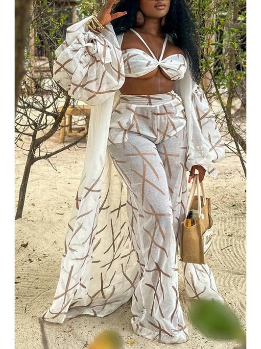 White Halter 3 Piece Set