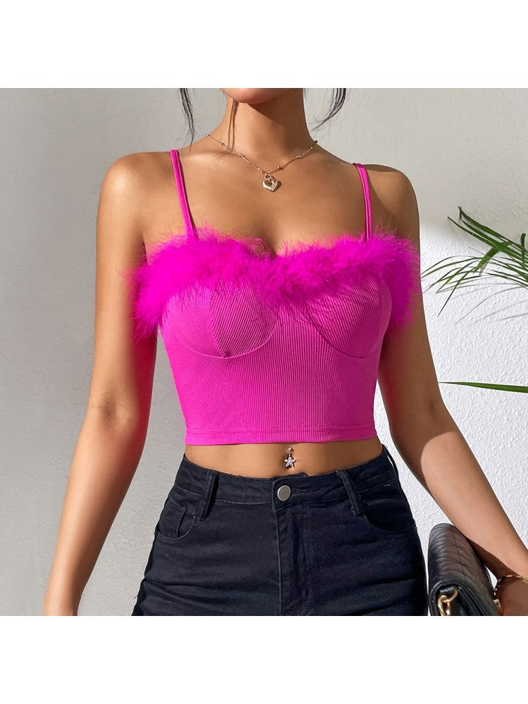 Pink Fuzzy Vest