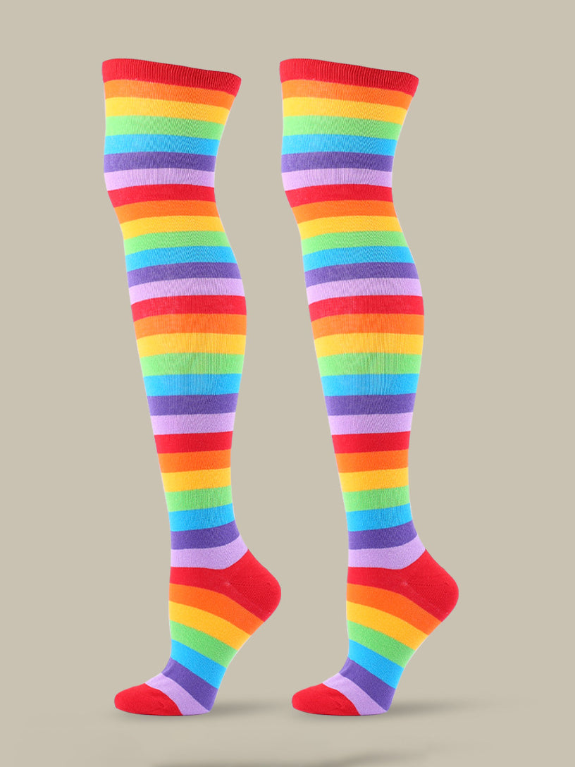 Long Rainbow Socks
