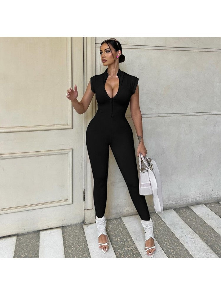 Sexy Solid Jumpsuit