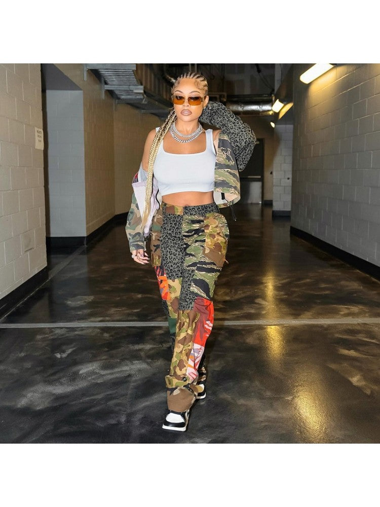 Plus Size Camo Pants