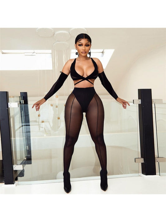 Black Sexy See Through Set