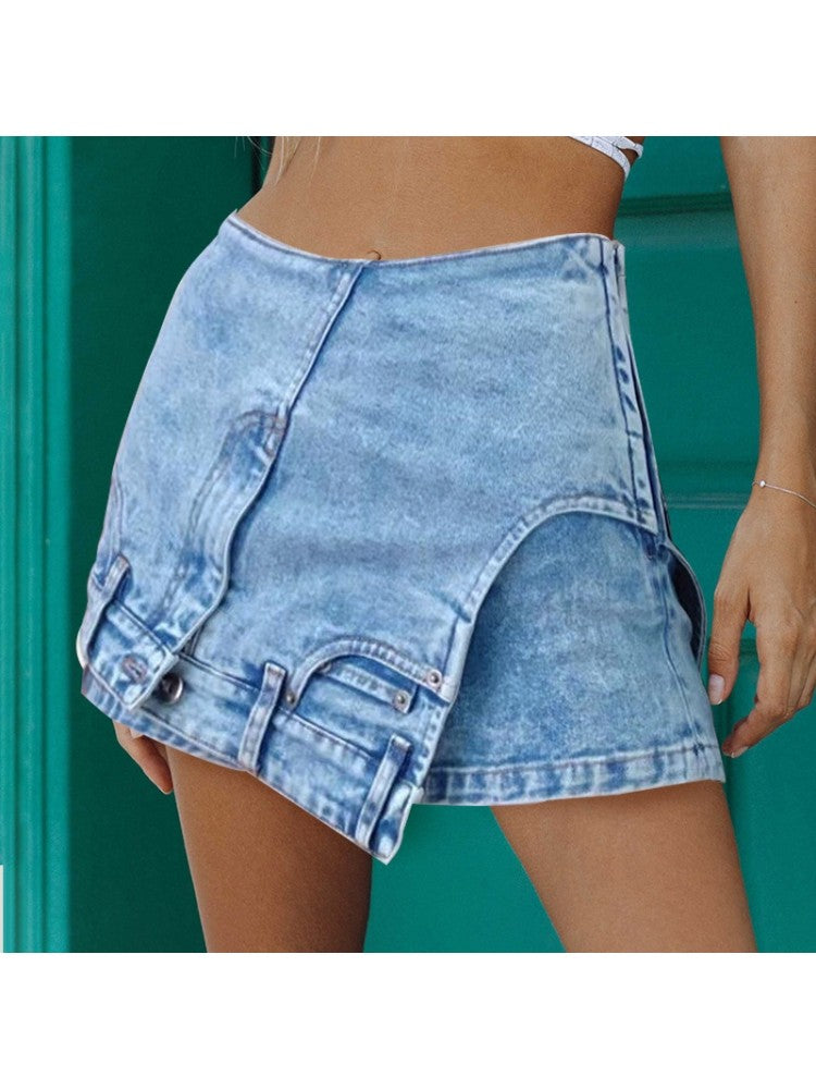 Denim Skort