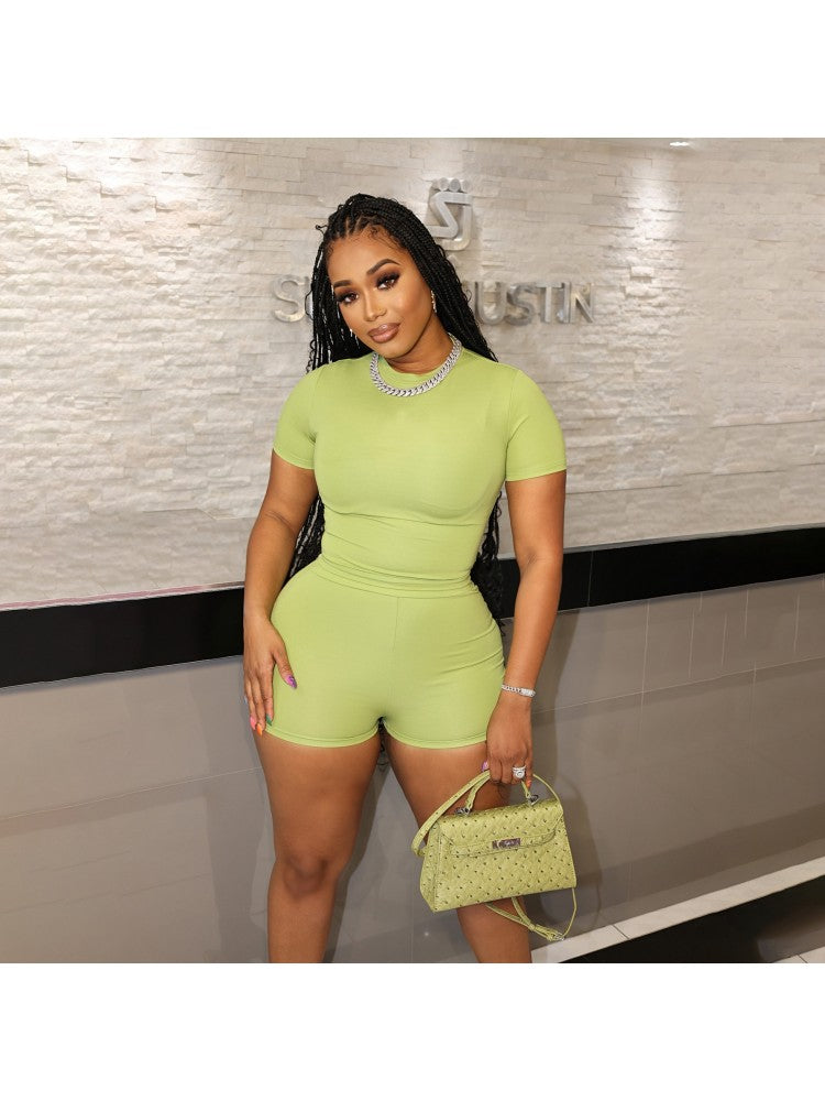 Plain Short Sleeve & Short Set