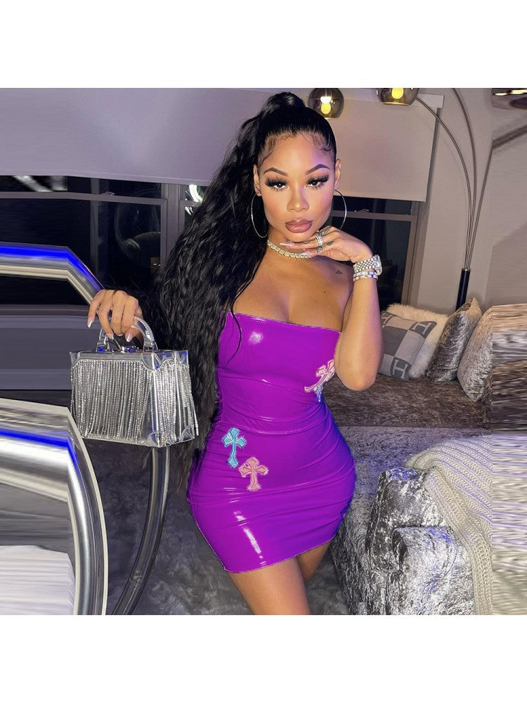 Sexy Cross Mini Dress