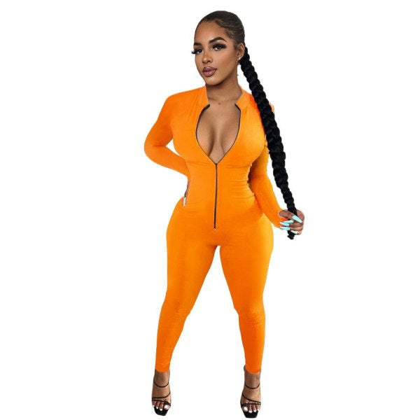 Zip Up Jumpsuit