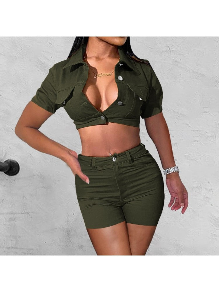 Summer Camo Short Set