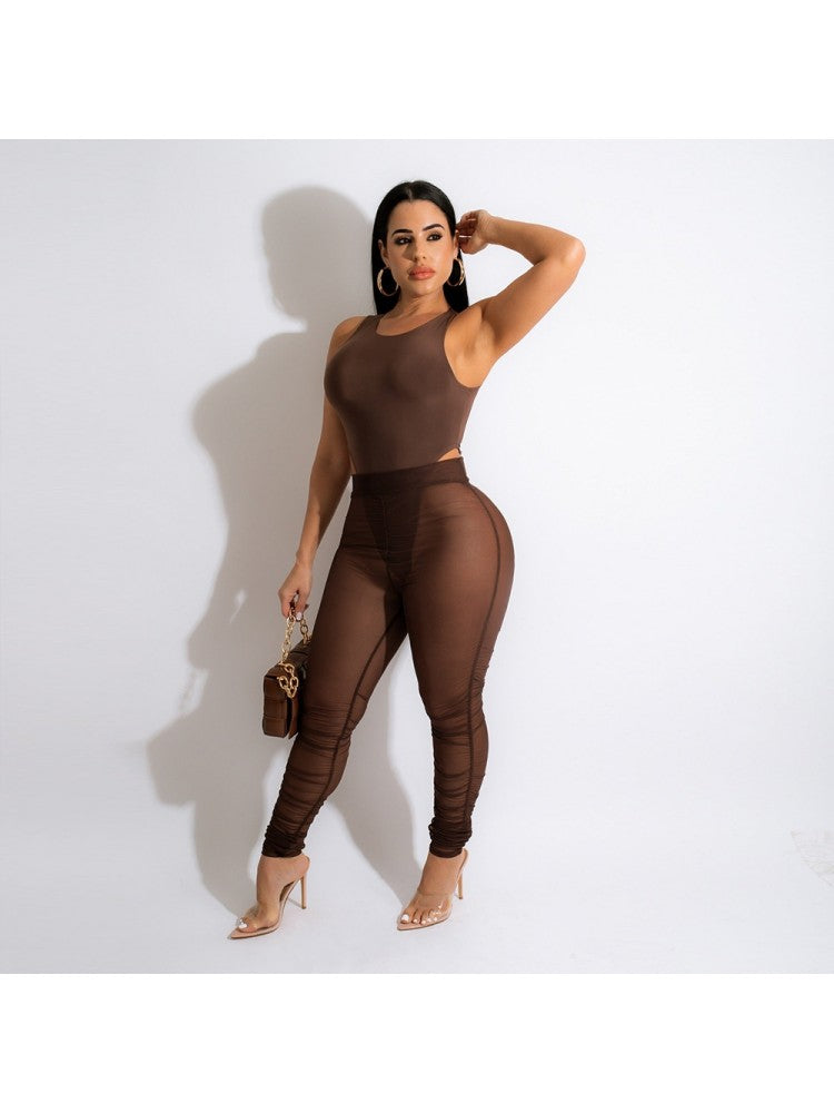 See Through Legging Set