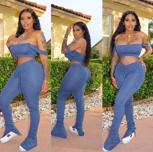 Off The Shoulder Strapless Set