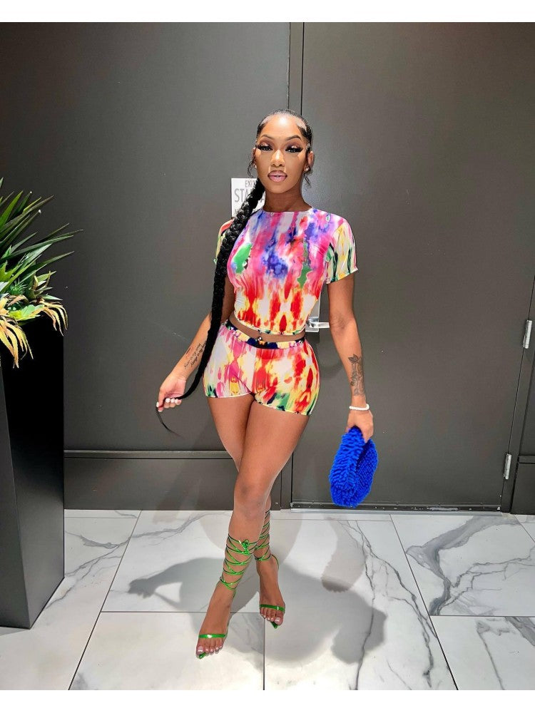 Fitted Crop & Short Set