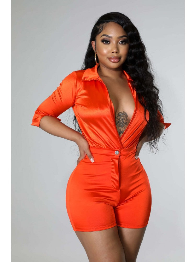 Gloss Bodysuit 2 Piece Set