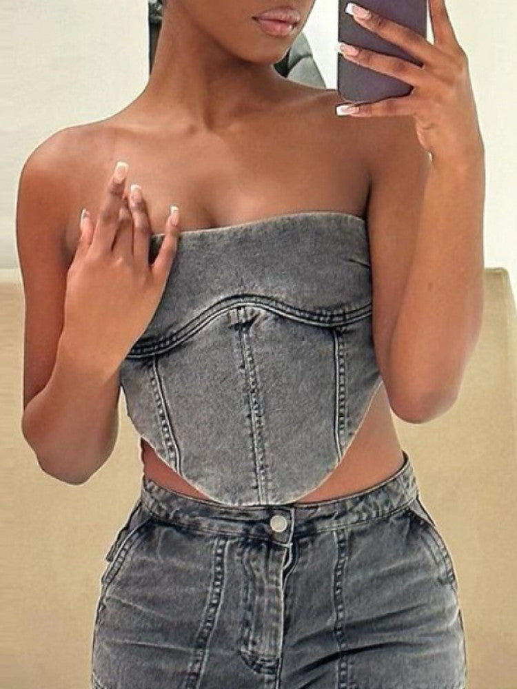 Sexy Street Denim Tank Top