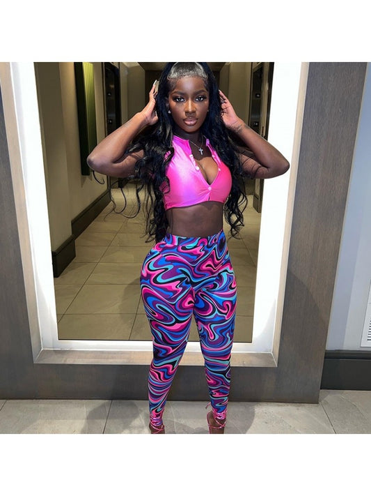 Illusion Elastic Pants