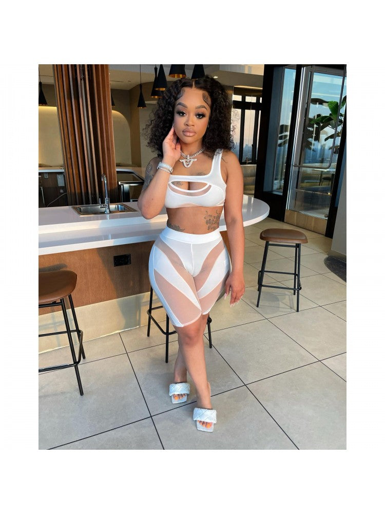 See Through Tank Top Set