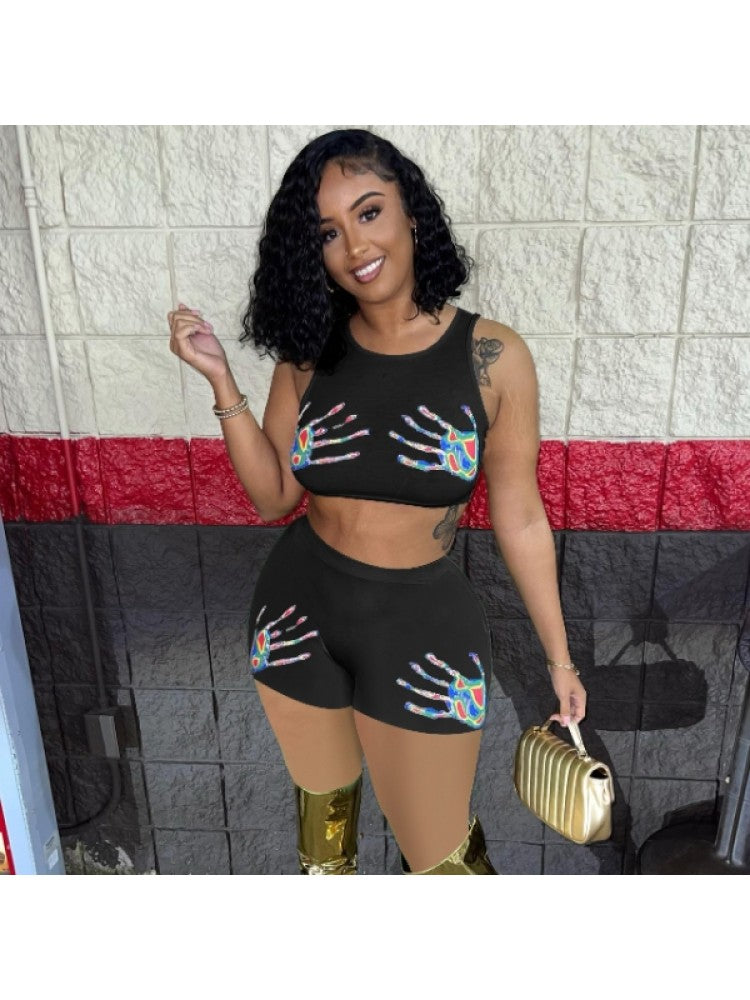 Hand Print 2 Piece Set