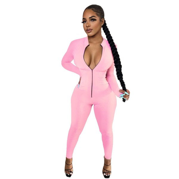 Zip Up Jumpsuit