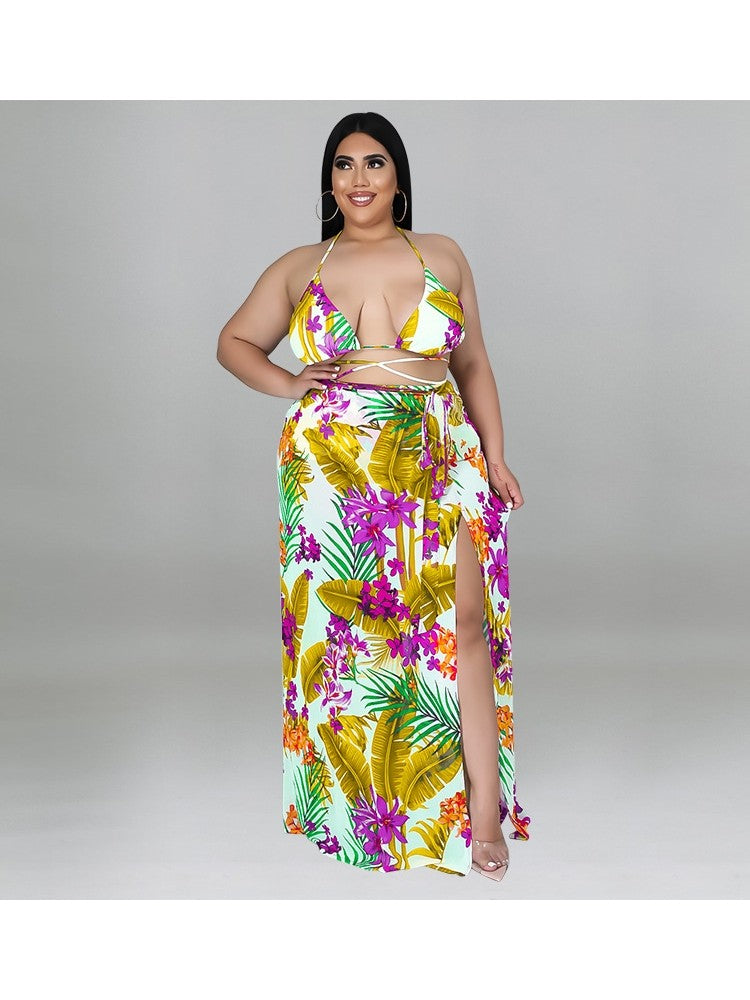 Plus Size Beach Print