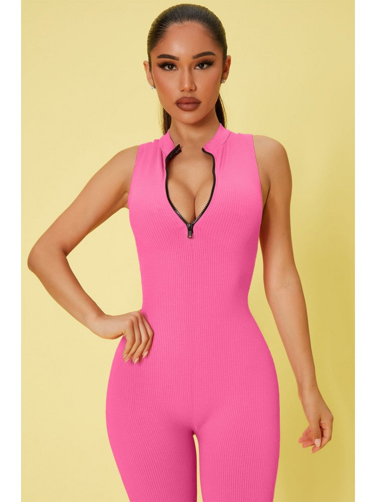 Fitted Sleeveless Jumpsuit