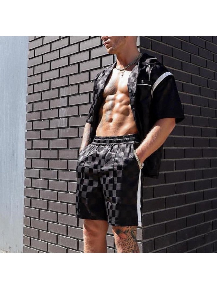 Summer Grid Short Set