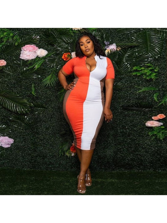 Plus Size Summer Tight Dress