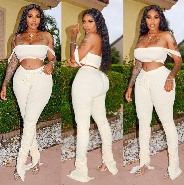 Off The Shoulder Strapless Set