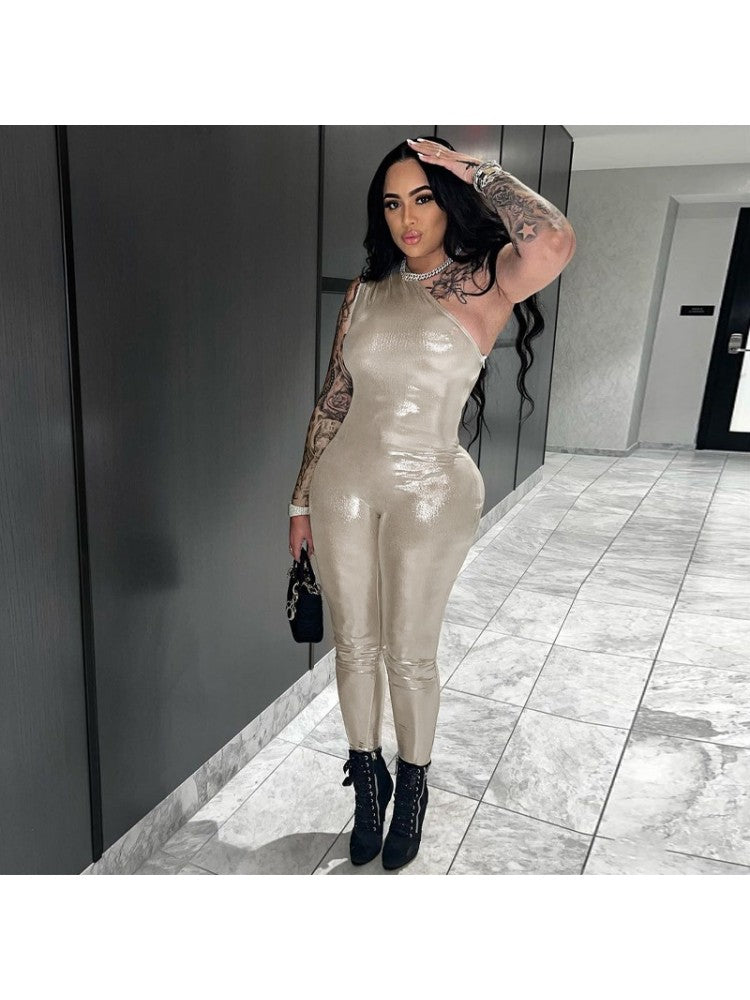 Sexy Glossy Jumpsuit