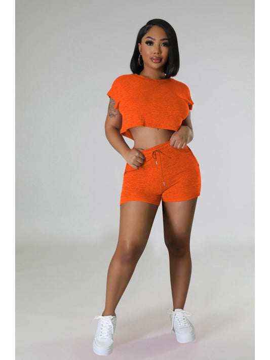 Plain 2 Piece Short Set