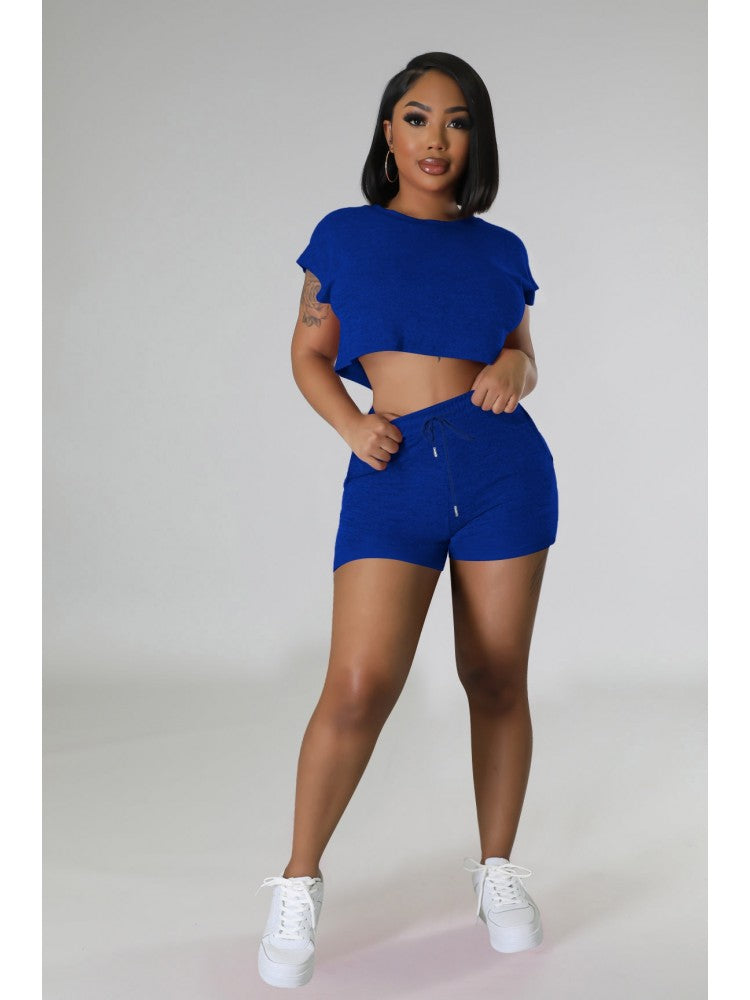 Plain 2 Piece Short Set