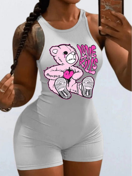 Teddy Bear Tank Romper