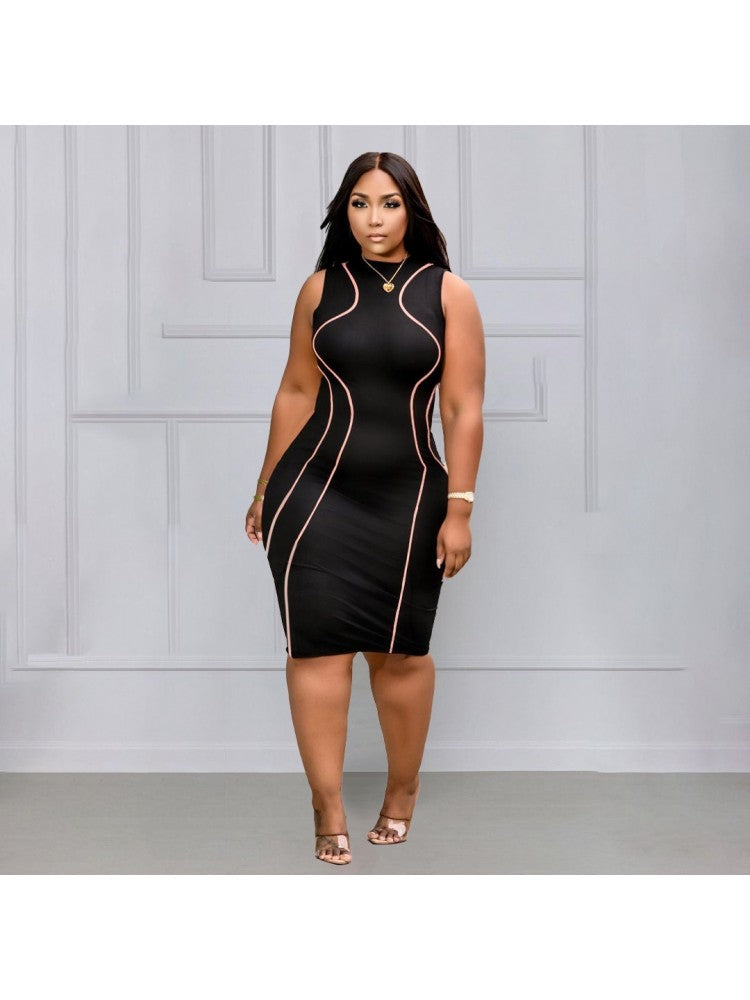 Plus Size Sleeveless Dress