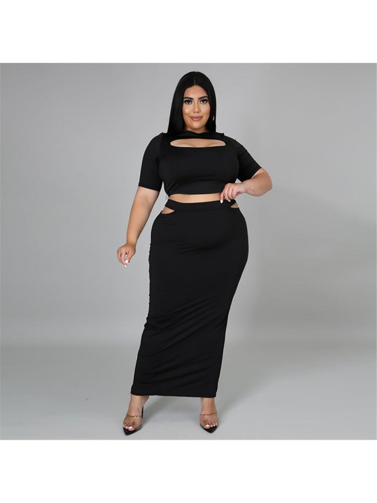 Plus Size Slit Dress