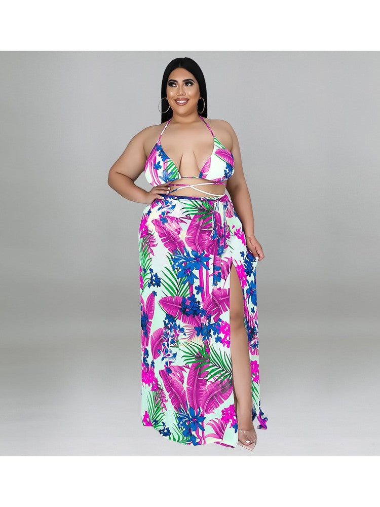 Plus Size Beach Print