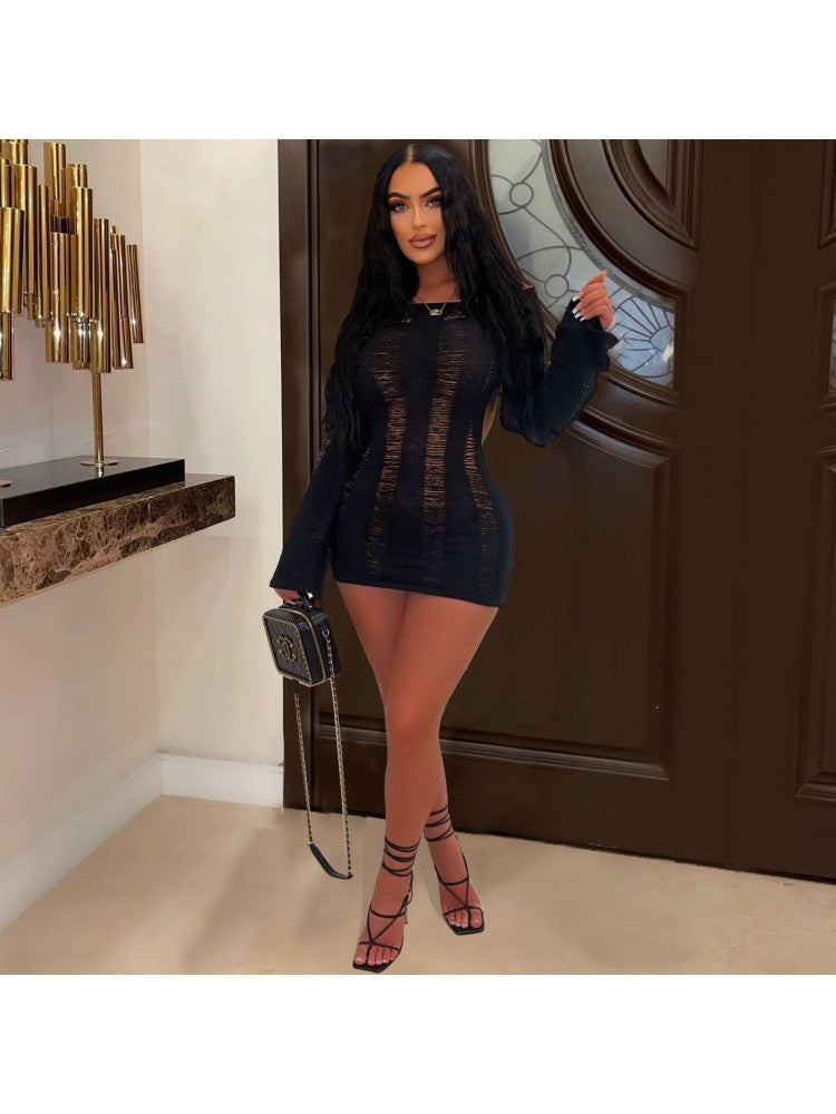 Hollow Backless Dress