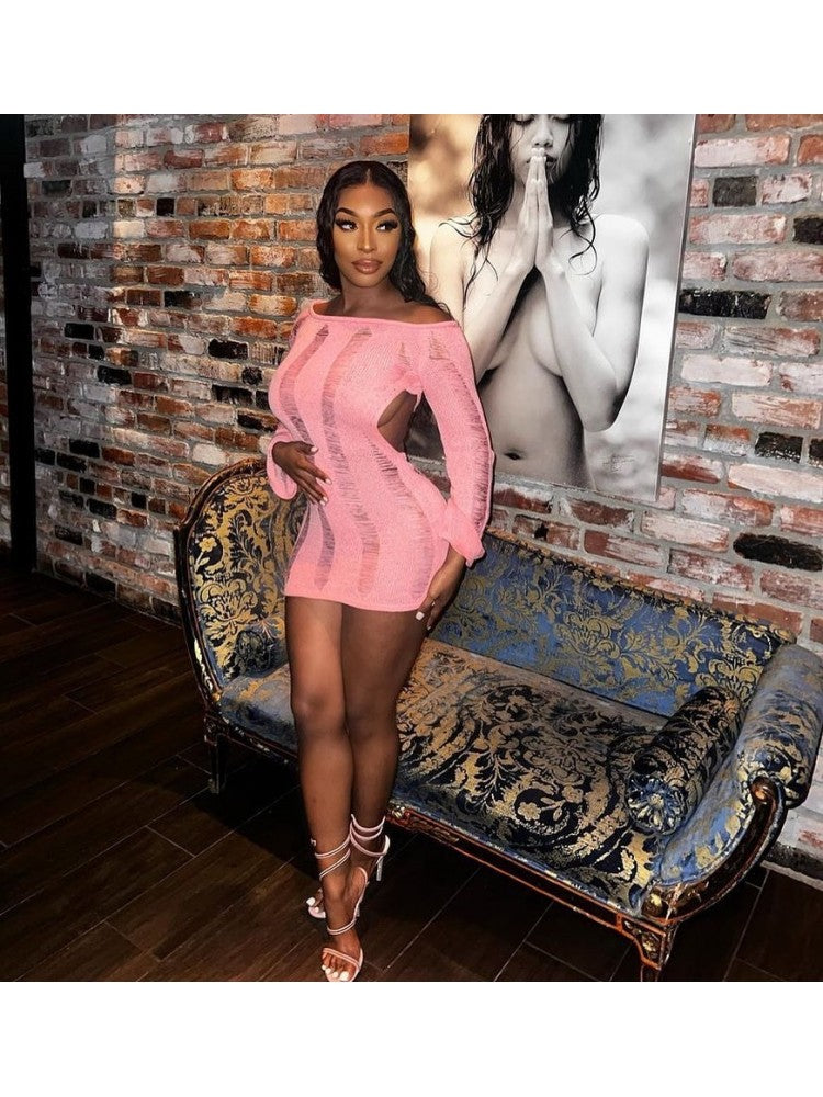 Hollow Backless Dress