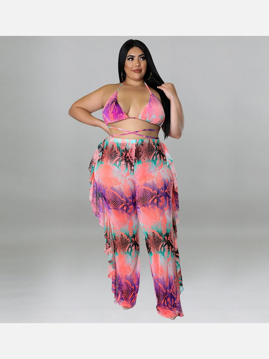 Plus Size Pants 3 Piece Set