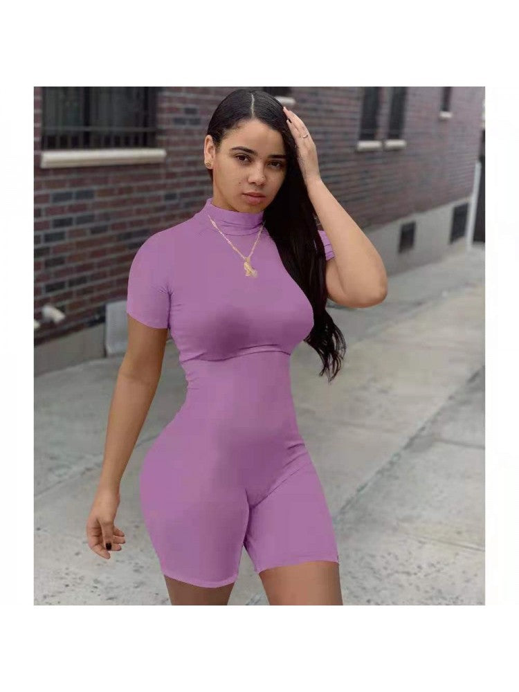 Pure Color Short Sleeve