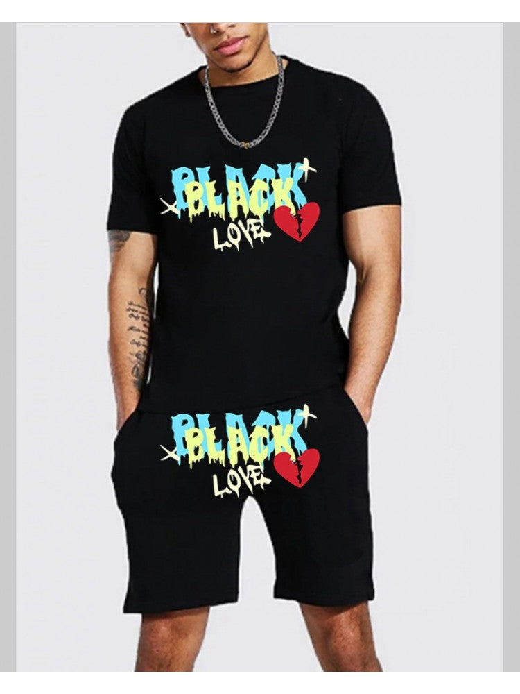 Black Love Short Set