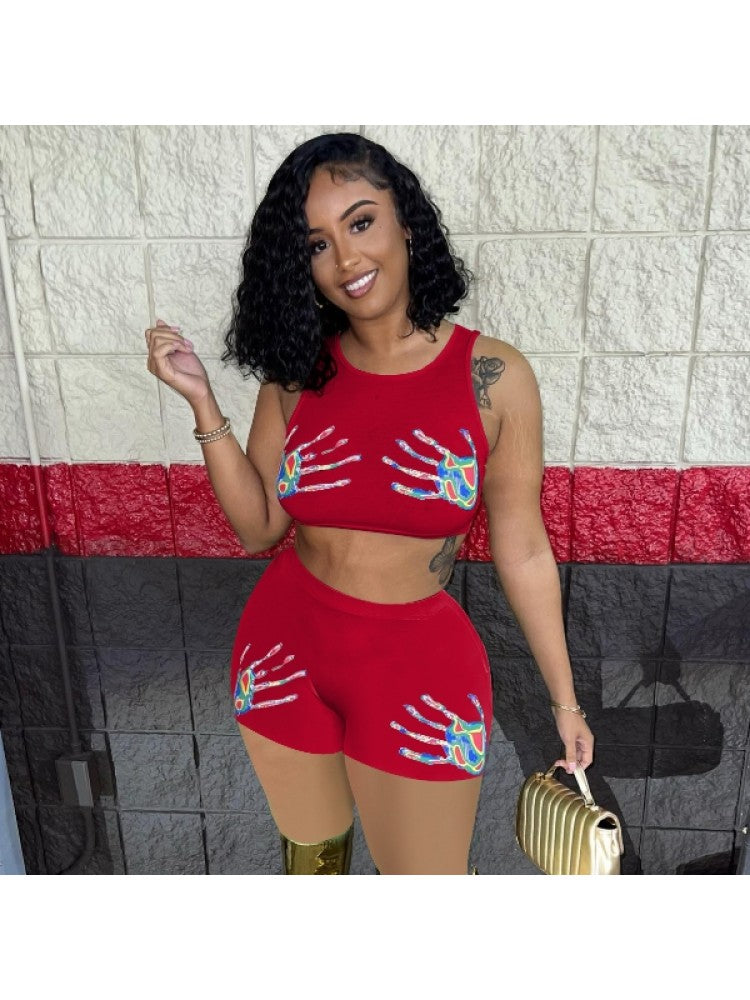 Hand Print 2 Piece Set