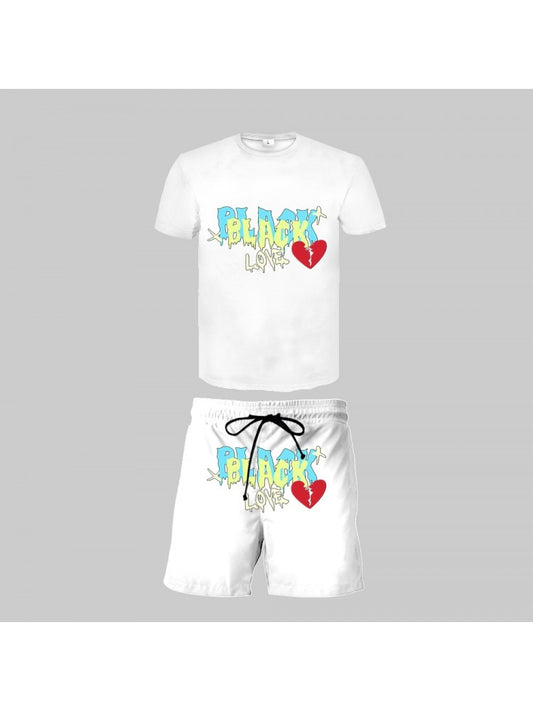 Black Love Short Set